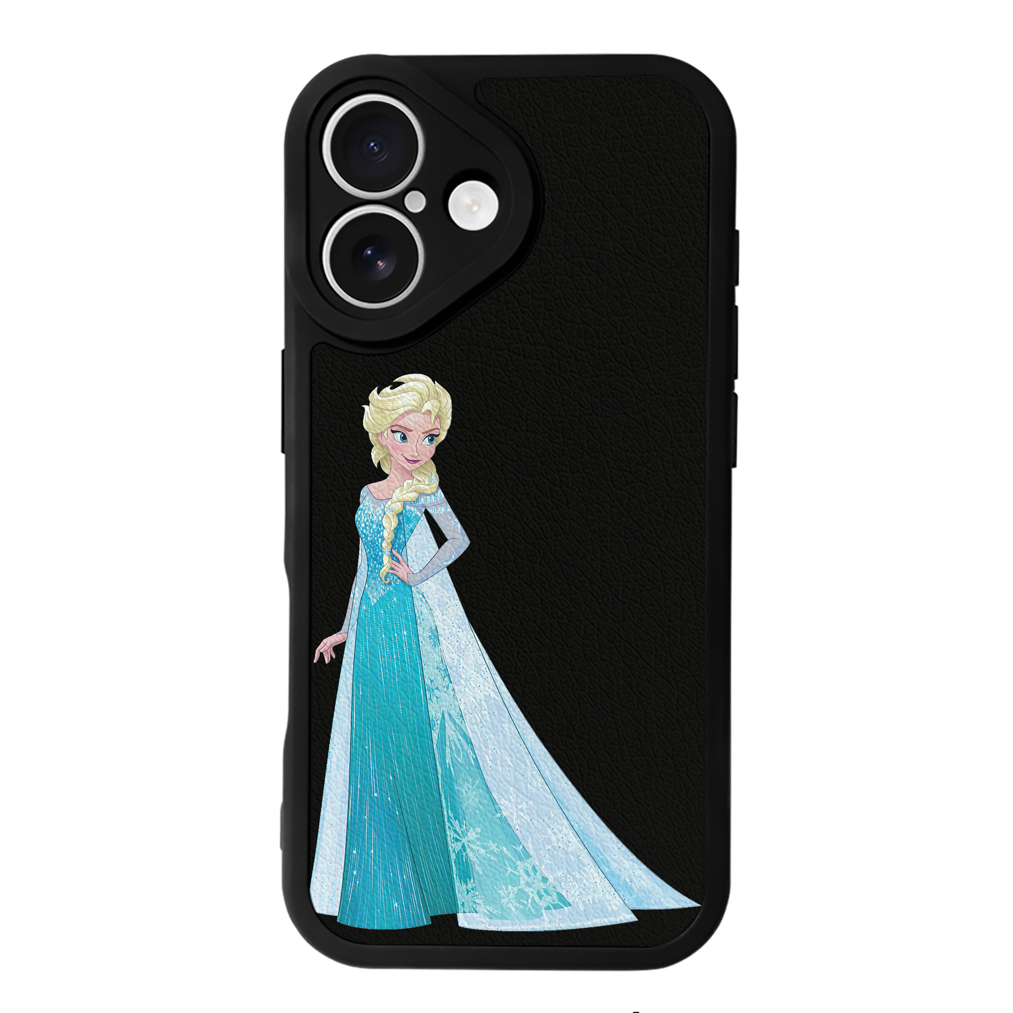 （画像用） アナと雪の女王 アンナ エルサ Frozen Anna Elsa 【iPhone 16シリーズ対応】シリコンスマホケース（レザー調） 材質：シリコン